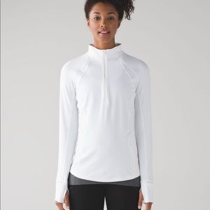 Lululemon white half zip